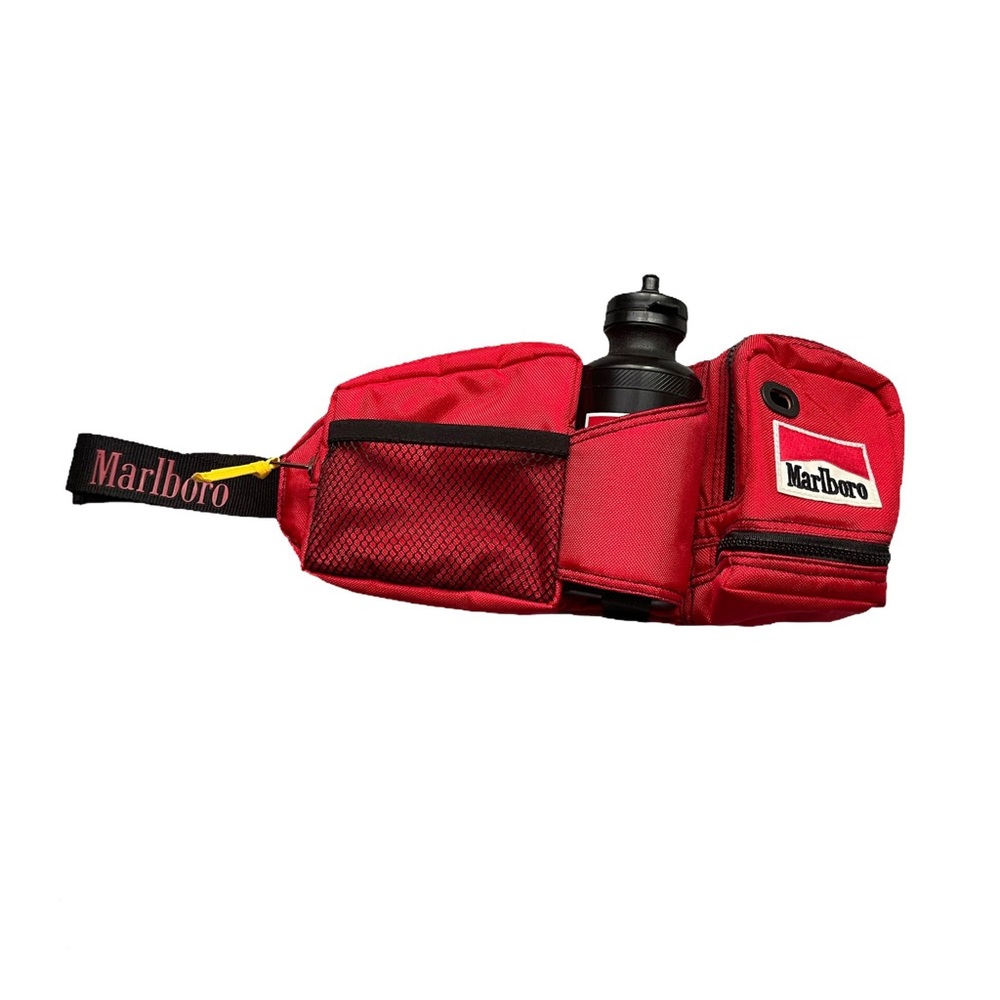 Vintage Marlboro Belt Bag Fanny Pack With Water Bottle 80s 90s Fanny pack